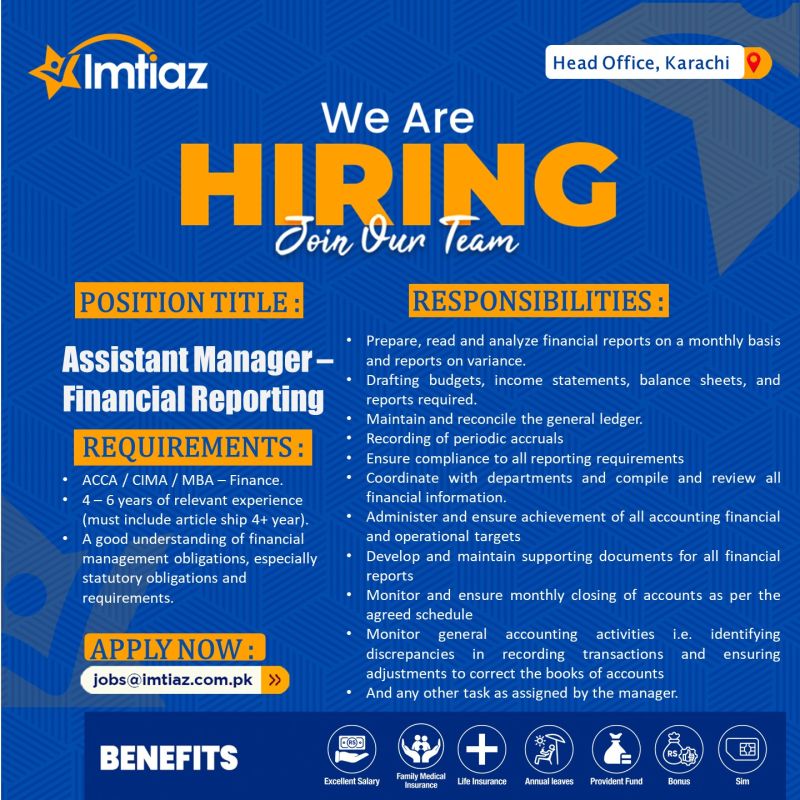 Imtiaz Super Market Jobs August 2024