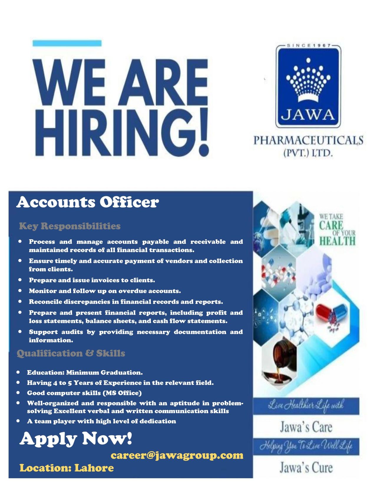 Jawa Pharmaceuticals Private Limited Jobs September 2024