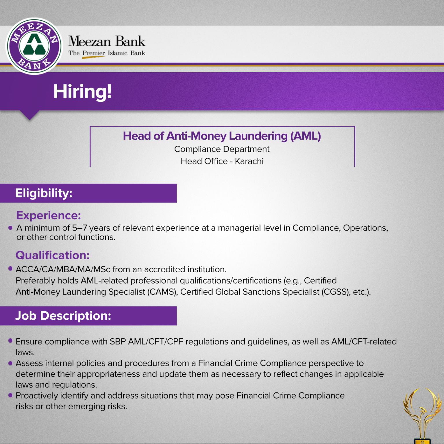 Meezan Bank Limited Jobs November 2024