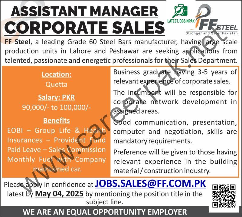 Assistant Manager Corporate Sales