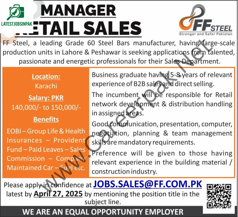 Manager Retail Sales