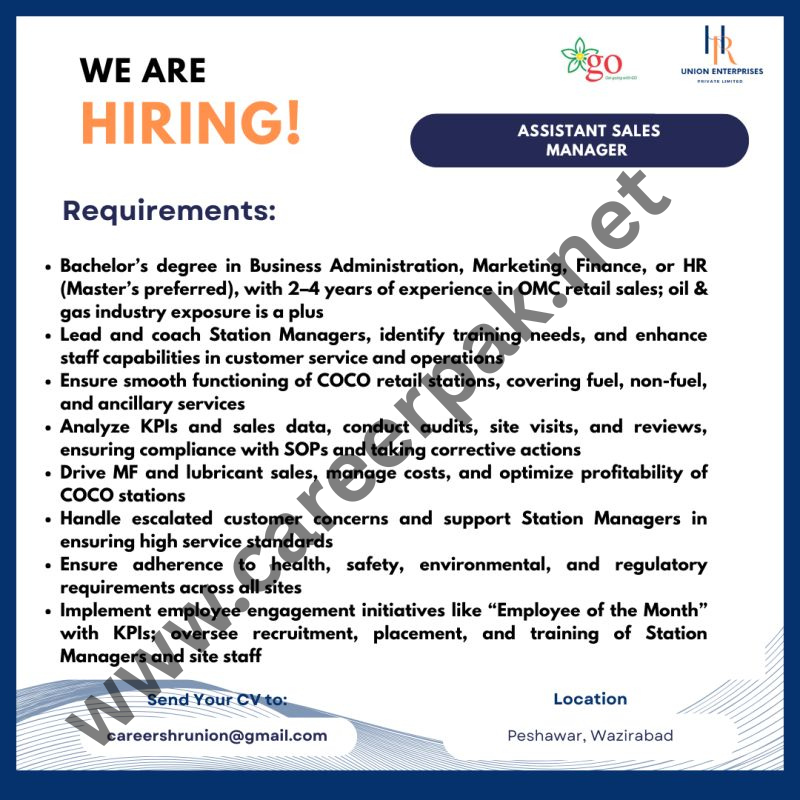 Assistant Sales Manager
