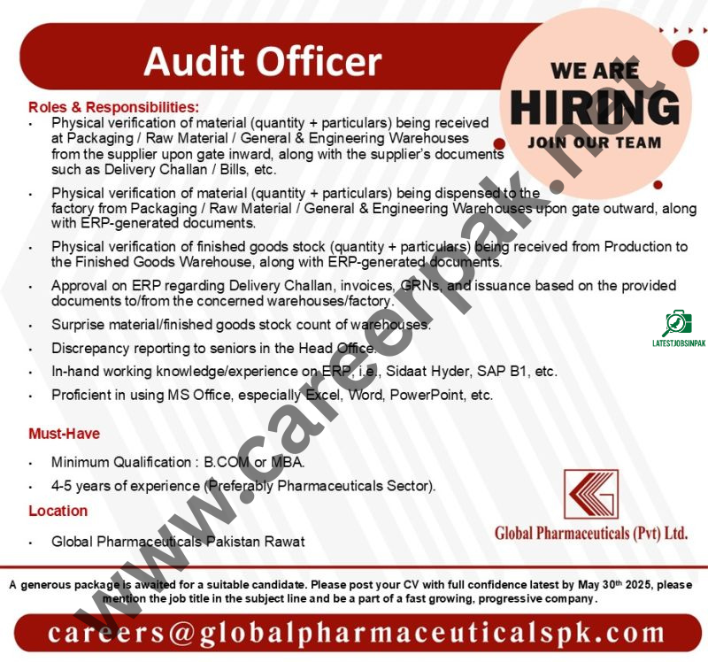 Audit Officer