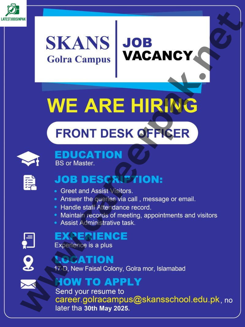Front Desk Officer