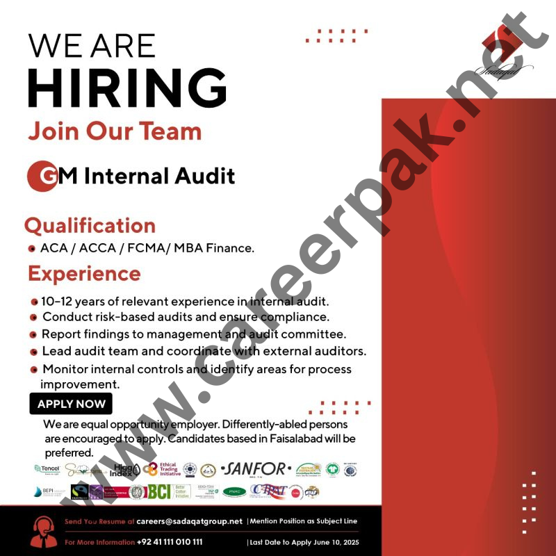 GM Internal Audit