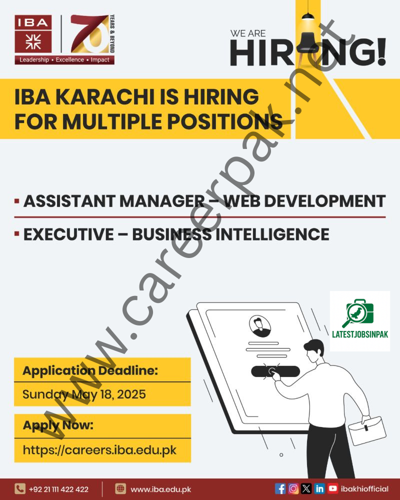 IBA Karachi Jobs 2025