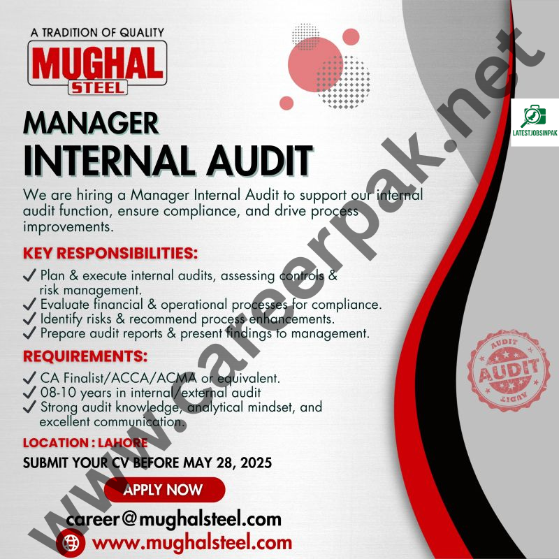 Manager Internal Audit