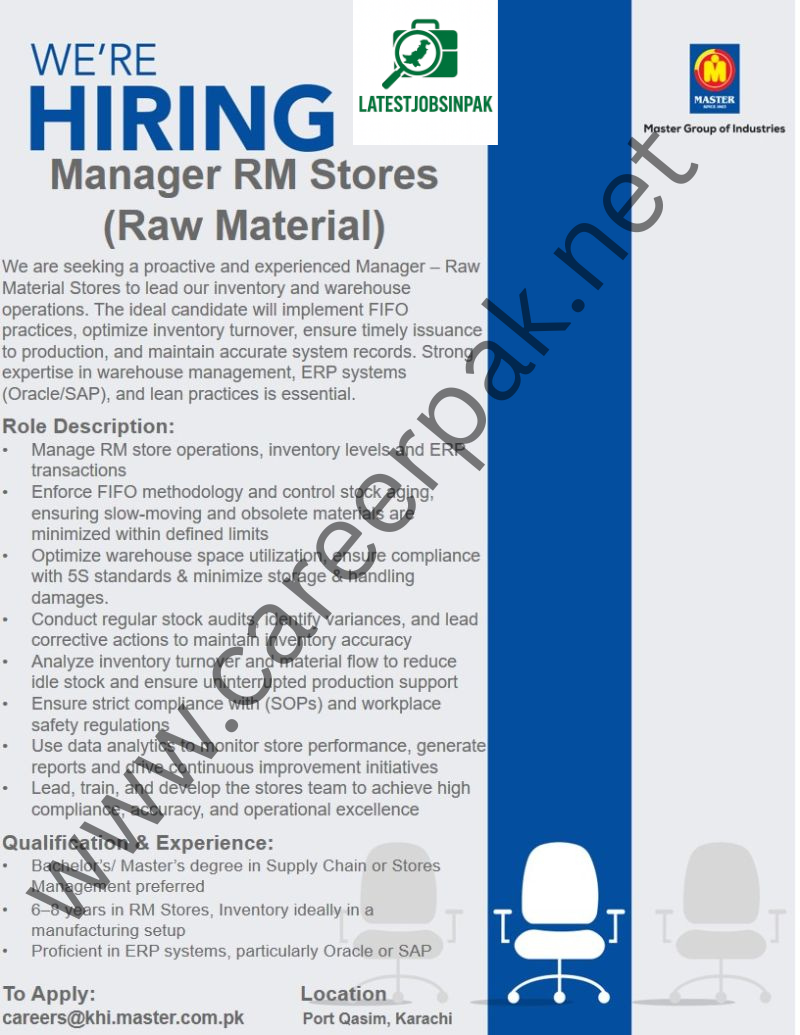 Manager RM Stores