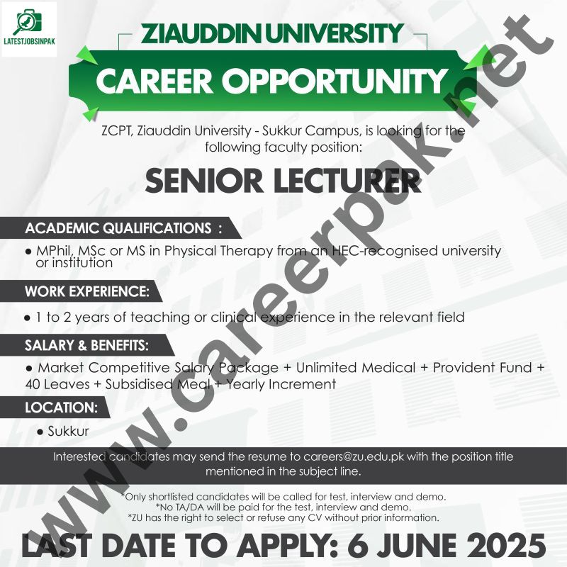 Senior Lecturer