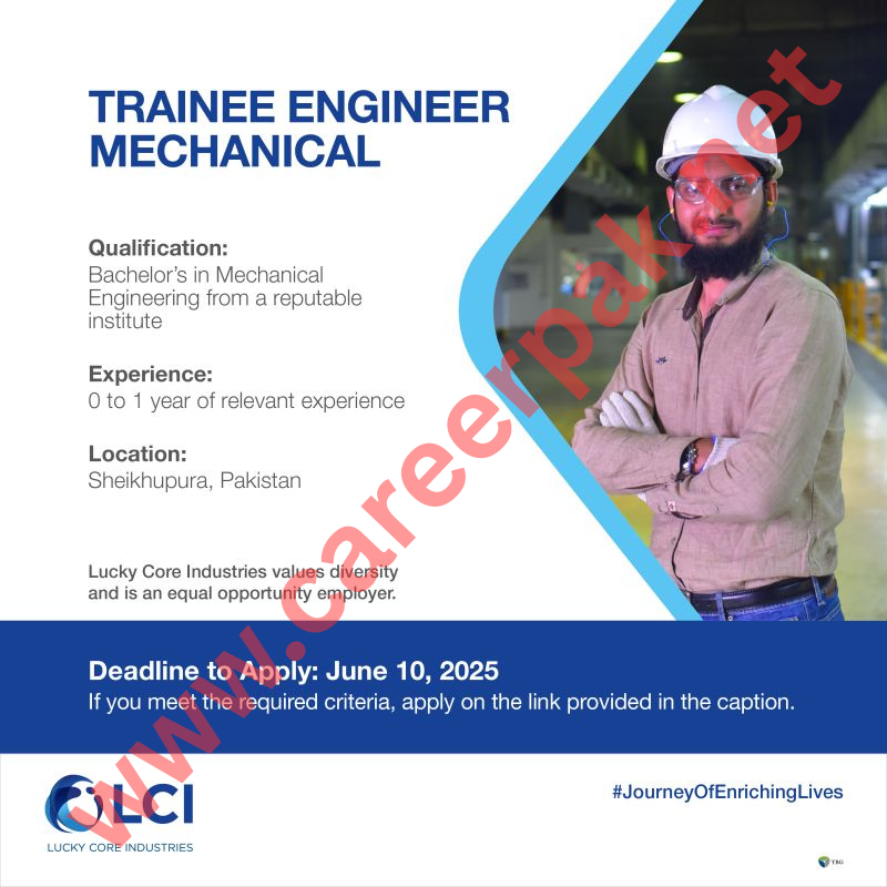 Trainee Engineer Mechanical