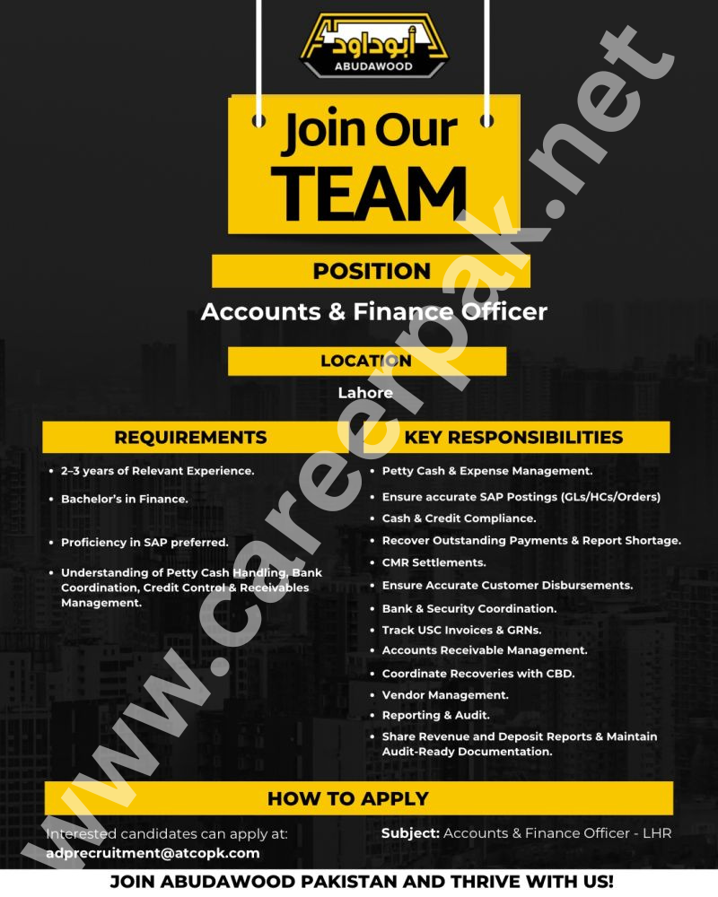 Accounts & Finance Officer