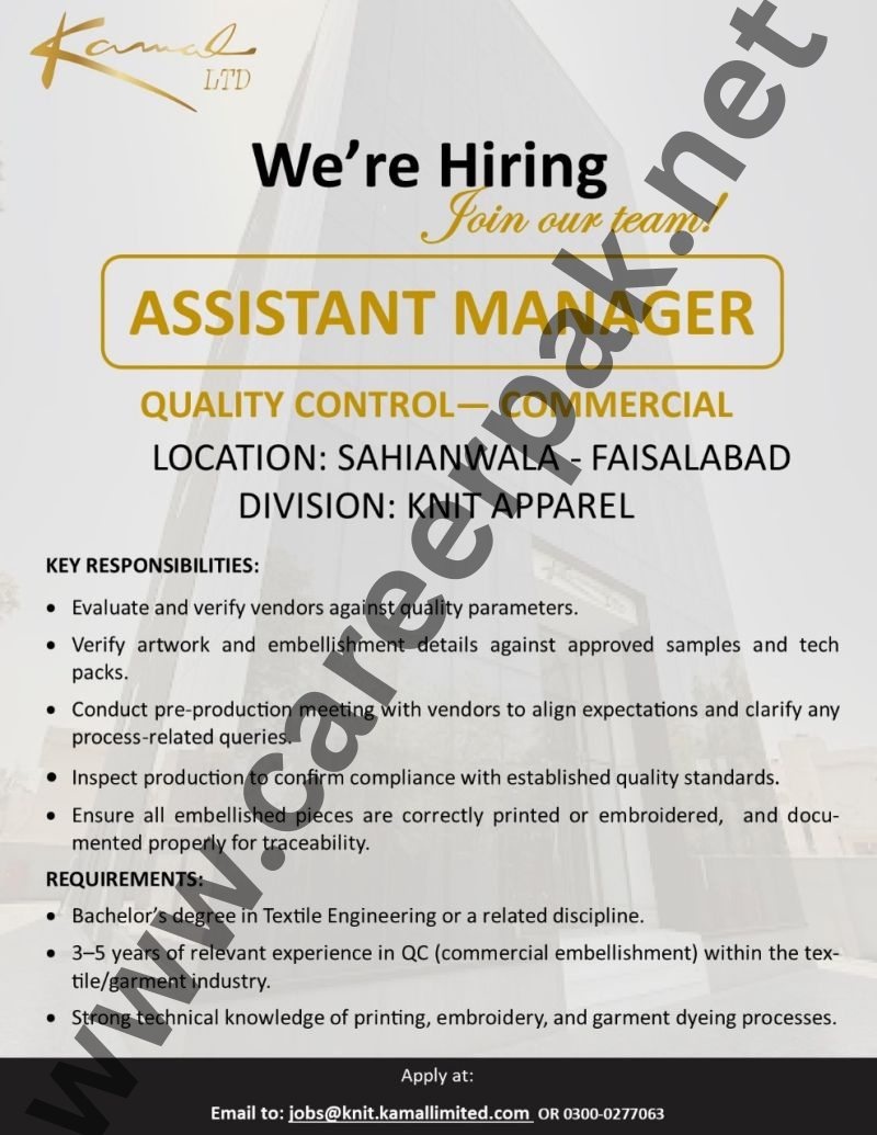 Assistant Manager