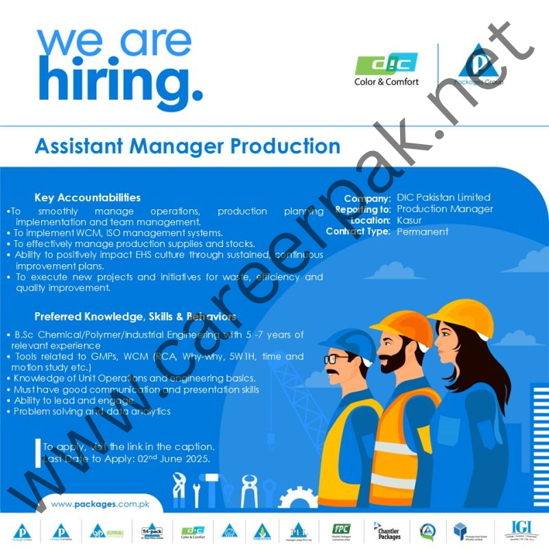 Assistant Manager Production Jobs