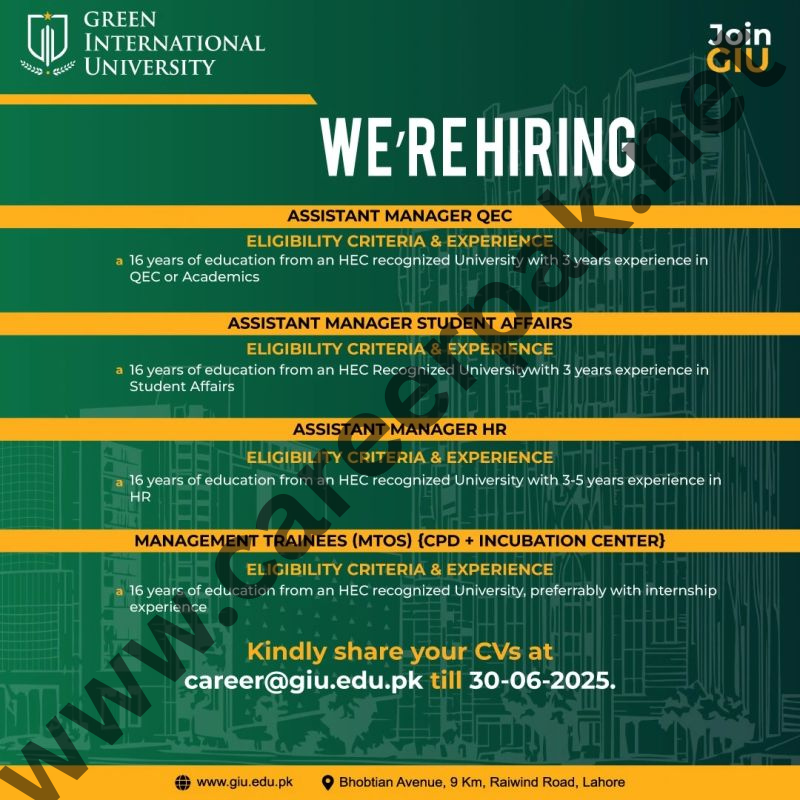 Assistant Manager Qes