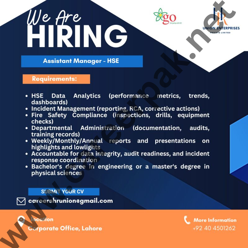 Assistant Manager - HSE
