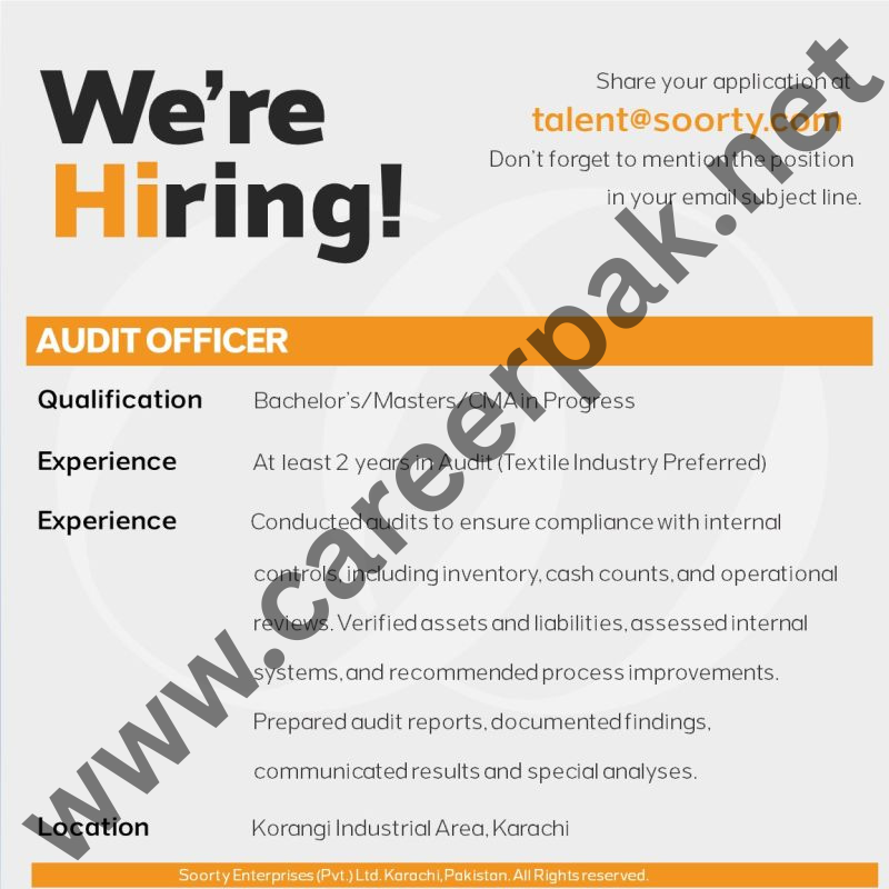 Audit Officer