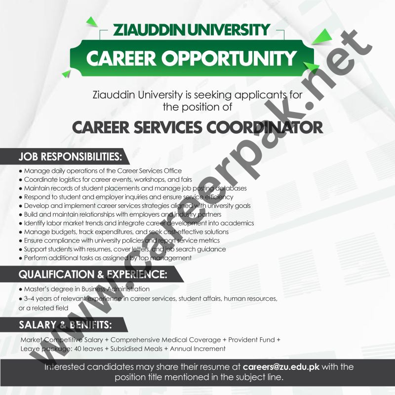Career Services Coordinator Jobs