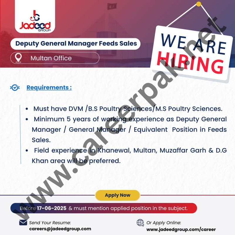 Deputy General Manager Feeds Sales