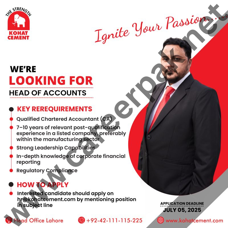 Head Of Accounts