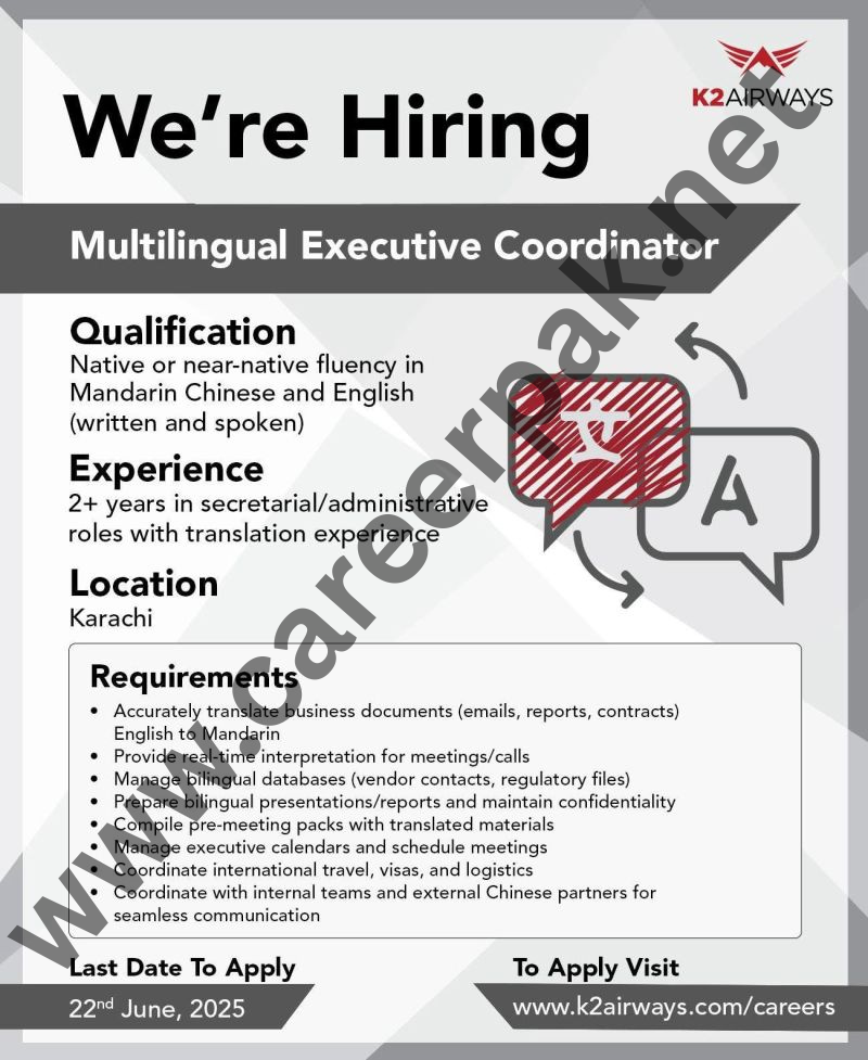 Multilingual Executive Coordinator