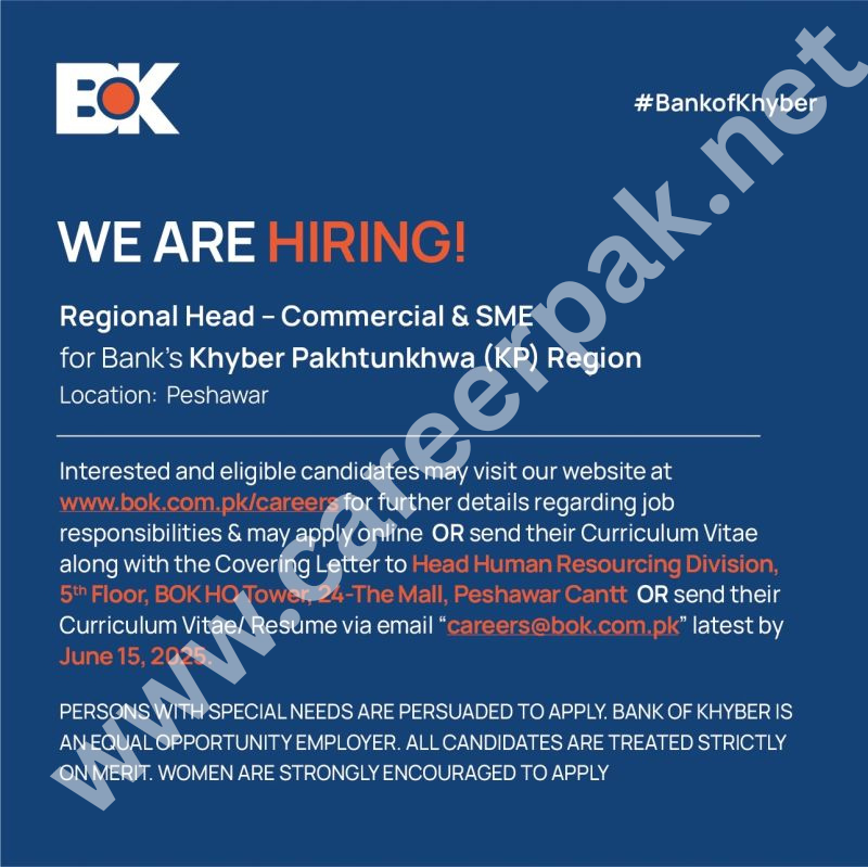 Regional Head - Commercial & SME