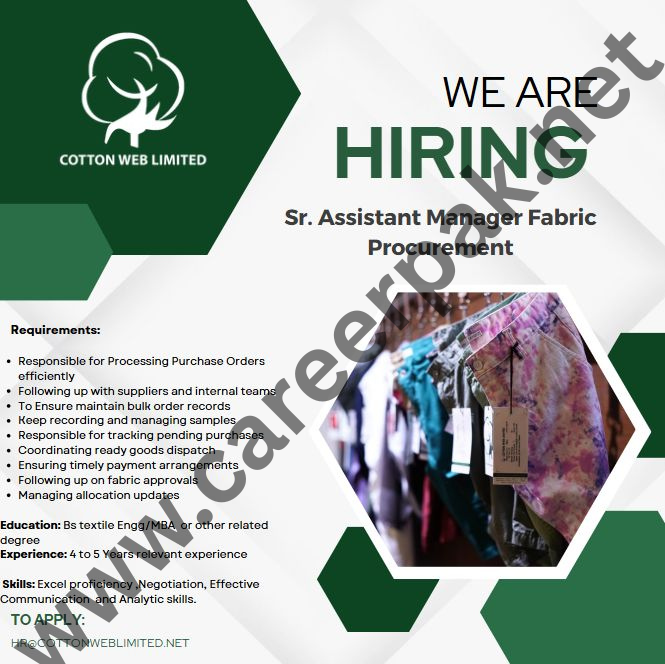 Sr .Assistant Manager Procurement