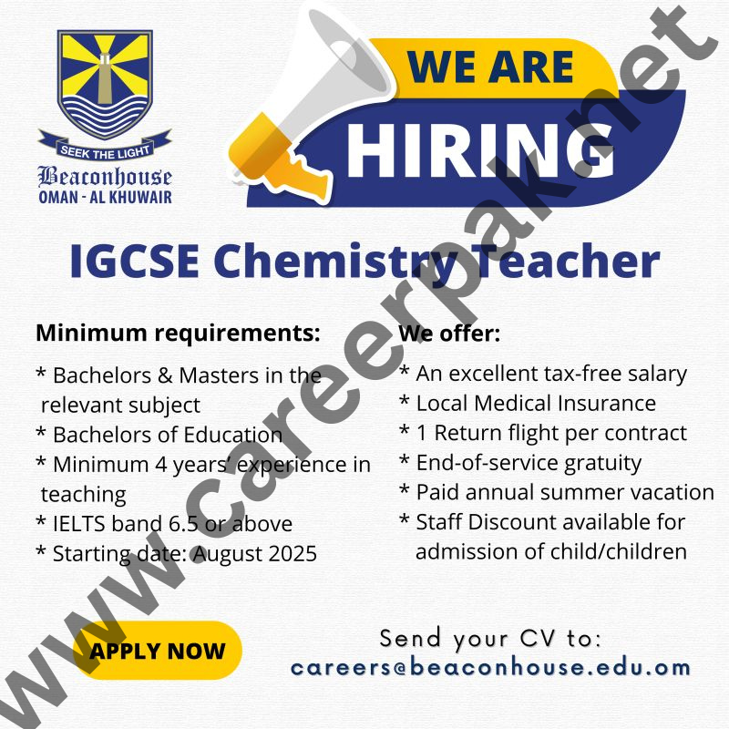 Igces chemistry Teacher