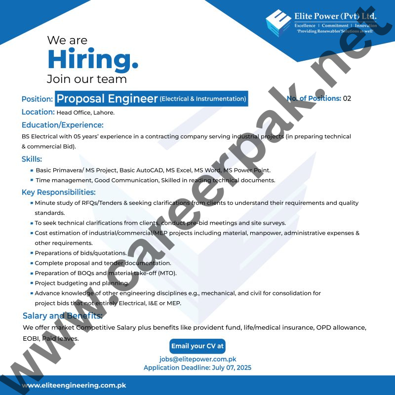 Proposal Engineer