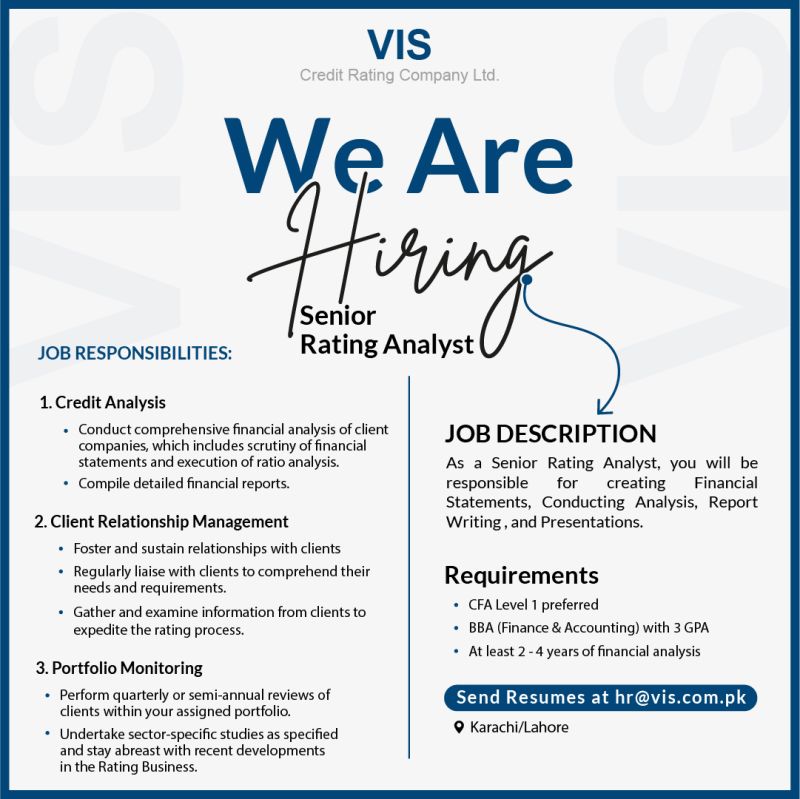 Senior Rating Analyst